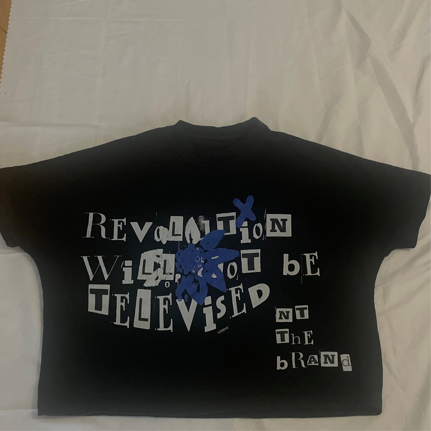 Blue- RWTBT BOX Fit  T-shirt