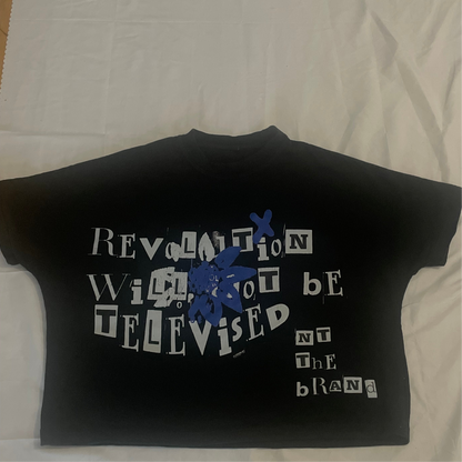 Blue- RWTBT BOX Fit  T-shirt