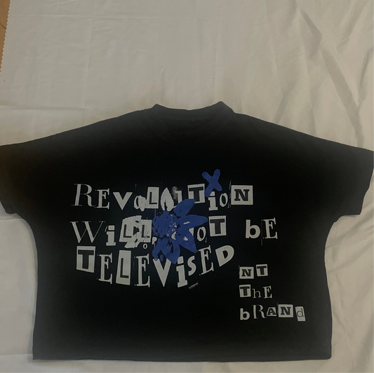 Blue- RWTBT BOX Fit  T-shirt